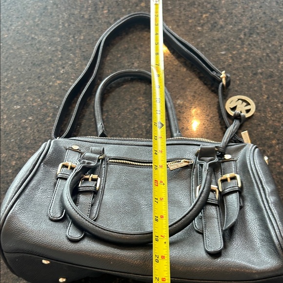 Michael Kors Black Satchel with Gold Accents - Picture 6 of 7